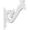 Ekena Millwork Florence Architectural Grade PVC Bracket, 5/8"W X 10"D X 10"H BKTP01X10X10FL - alternate 1